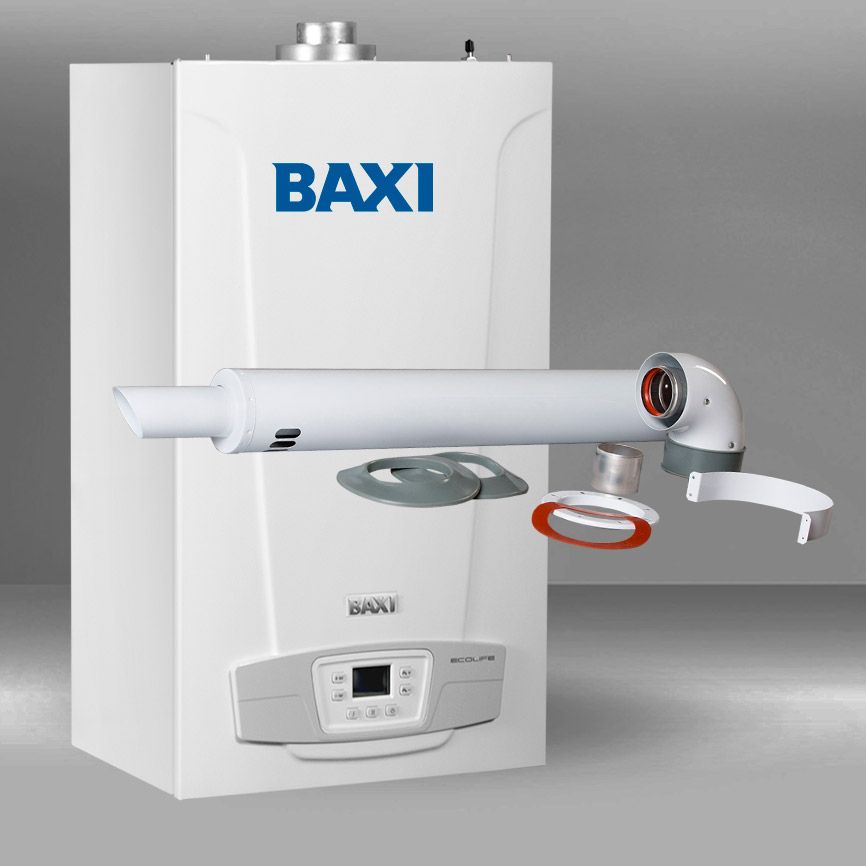 Baxi ECO Life 24F + дымоход